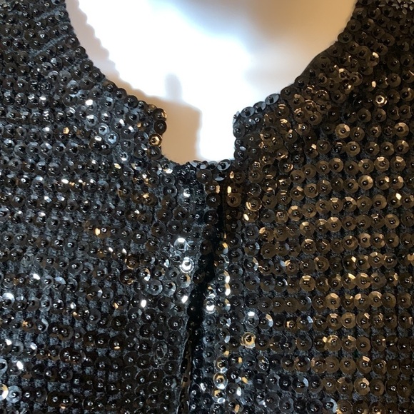 Vintage 1950s Sequin Open Cropped Cardigan - Picture 5 of 11